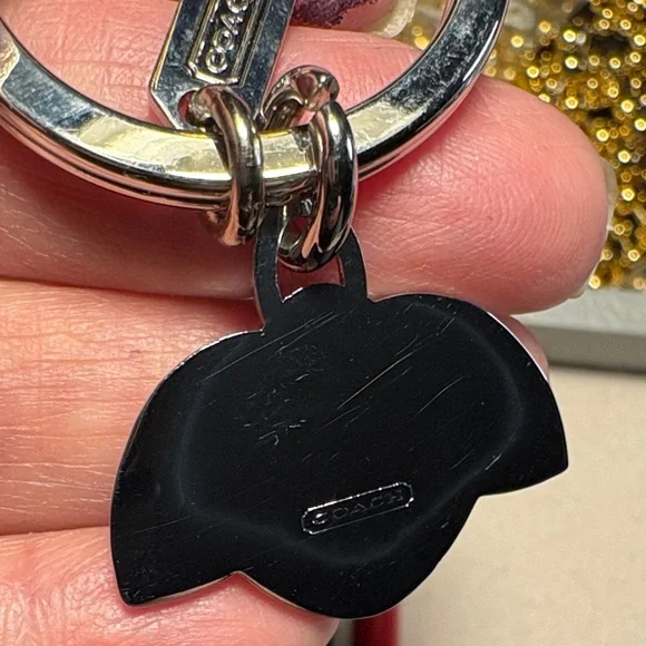 Coach Red Ladybug Keychain with Coach Pen - Picture 3 of 5